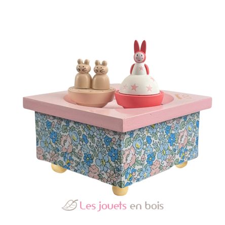 Rabbit and Mouse Music Box S95029 Trousselier 1