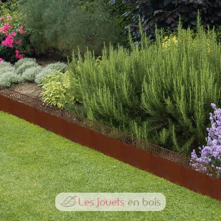 Lawn edging rust speckles rolled up ED-PS30 Esschert Design 2