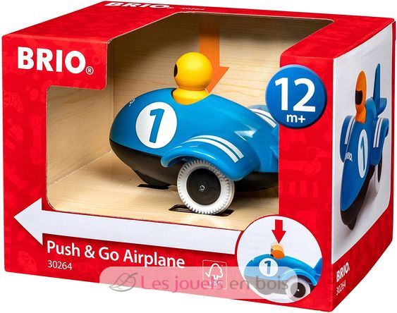 Push & Go Airplane BR-30264 Brio 6