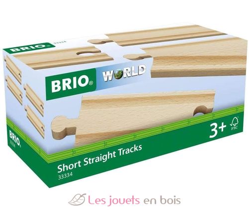 Short Straight Rails 108 mm BR-33334 Brio 1