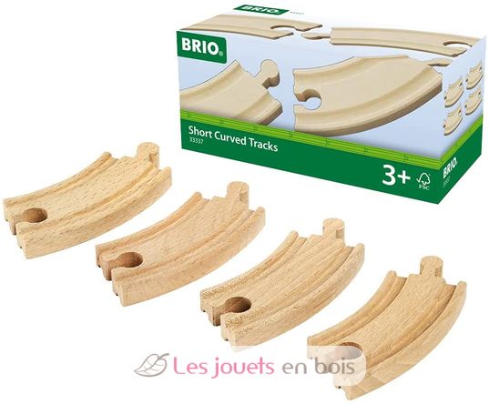 Small Curved Rails 90 mm BR-33337 Brio 1