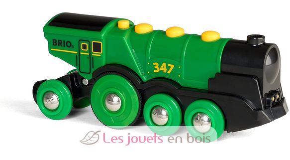 Green locomotive BR-33593 Brio 2