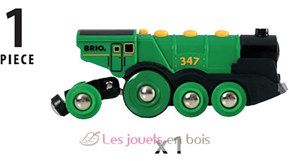 Green locomotive BR-33593 Brio 5