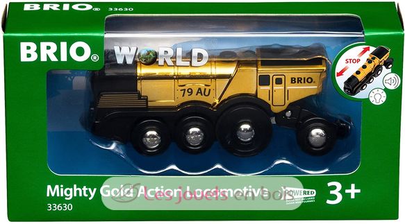 Gold locomotive BR-33630 Brio 2