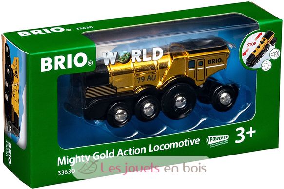 Gold locomotive BR-33630 Brio 3