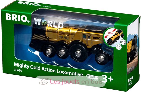 Gold locomotive BR-33630 Brio 4