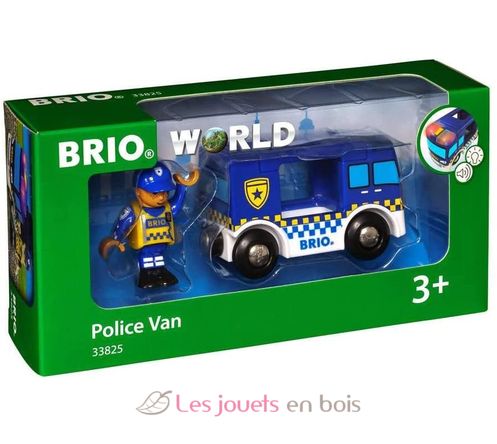 Police Truck - Sound and Light BR-33825 Brio 5