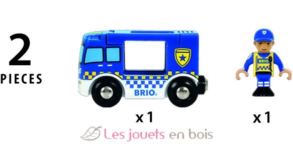 Police Truck - Sound and Light BR-33825 Brio 4