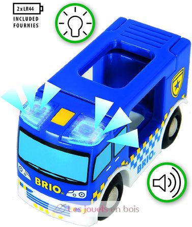 Police Truck - Sound and Light BR-33825 Brio 3