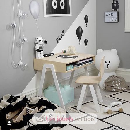 Desk small white KIDSDESKSMALLWH In2wood 4