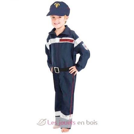 Fireman costume for kids 2 pcs 128cm CHAKS-C4109128 Chaks 2