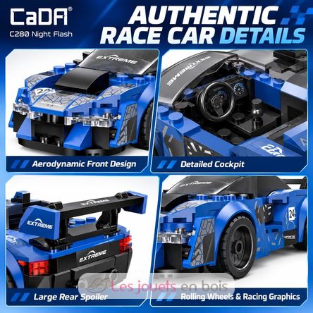 Night Flash race car 162 Pieces C55051W CaDA 3