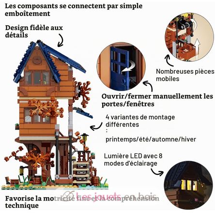 Four seasons story tree house 1155 pieces C66004W CaDA 4