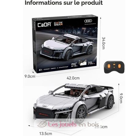 Sportscar Audi R8 Coupé 536 Pieces C57012W CaDA 2