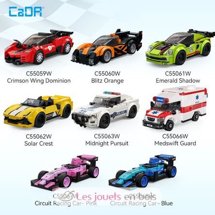 Set of 8 mini vehicles to build C55048W CaDA 3