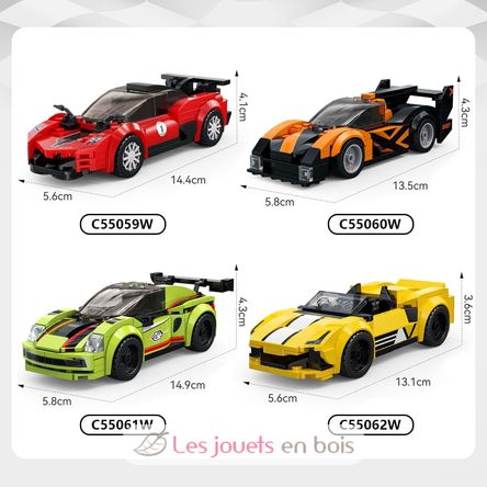 Set of 8 mini vehicles to build C55048W CaDA 7