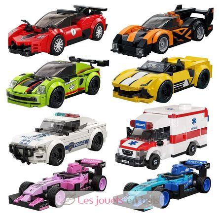 Set of 8 mini vehicles to build C55048W CaDA 9
