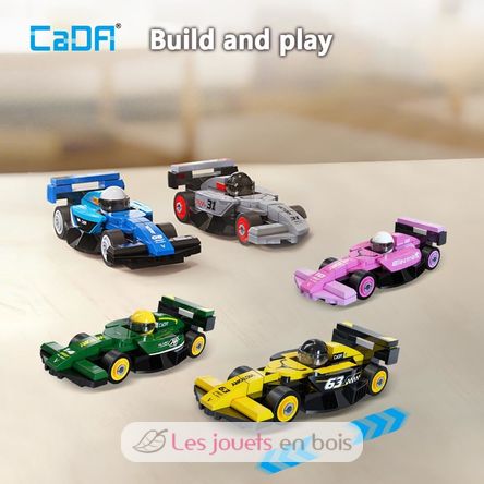 Set of 8 mini racing cars to build C55101W CaDA 4