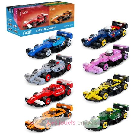 Set of 8 mini racing cars to build C55101W CaDA 1