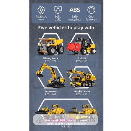 Heavy Duty Truck 372 pieces C65001W CaDA 7