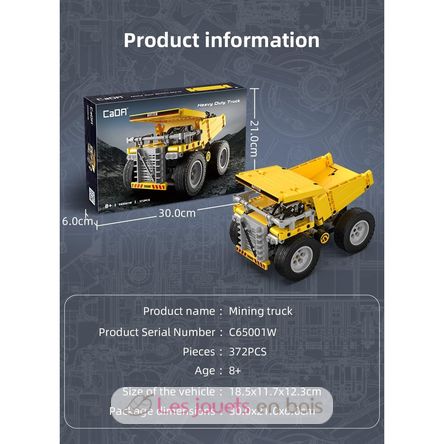 Heavy Duty Truck 372 pieces C65001W CaDA 3
