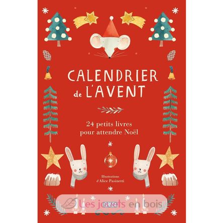 Red Advent Calendar - 24 little books SJ-5742 Sassi Junior 1