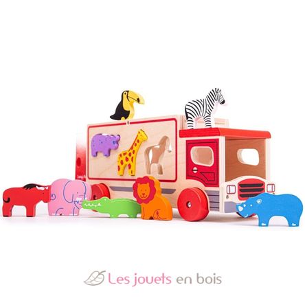 Safari sorting lorry BJ641 Bigjigs Toys 1