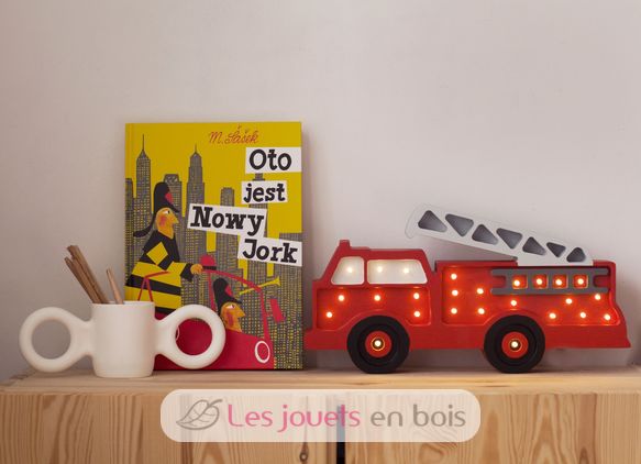 Little Lights Fire Truck Lamp Red LL028-325 Little Lights 6