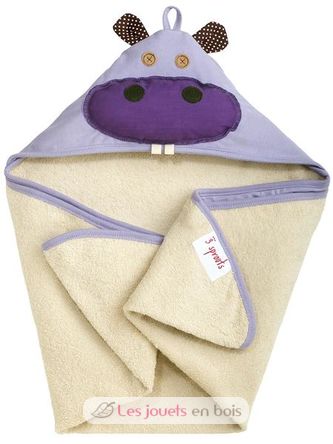 Hippo hooded towel EFK107-007-003 3 Sprouts 1