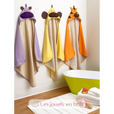 Hippo hooded towel EFK107-007-003 3 Sprouts 3