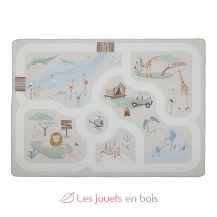 Safari Friends car play mat LD7483 Little Dutch 1