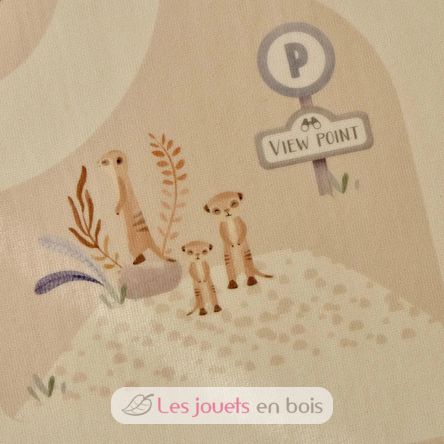 Safari Friends car play mat LD7483 Little Dutch 5