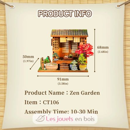 Mini Book Nook Zen Garden CT106 Cartartem 7