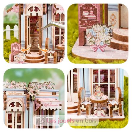 Mini Book Nook Café Macaron CT107 Cartartem 6