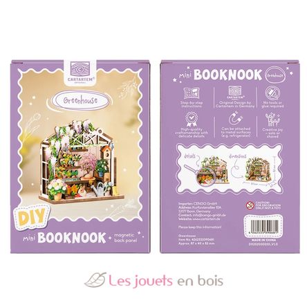 Mini Book Nook Greenhouse CT108 Cartartem 8