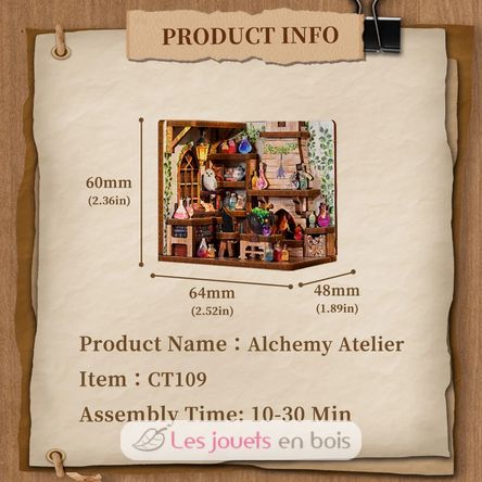 Mini Book Nook Alchemy Atelier CT109 Cartartem 7