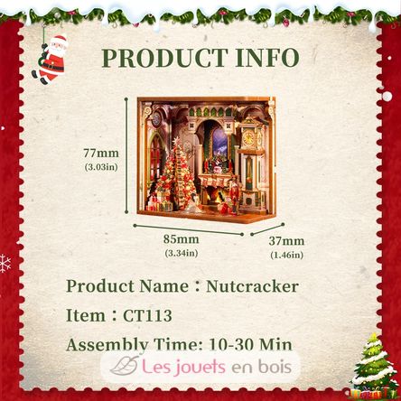 Mini Book Nook Nutcracker CT113 Cartartem 7