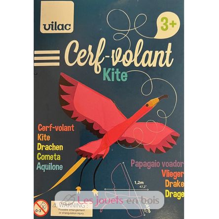 Large Flamingo Kite V2963 Vilac 2