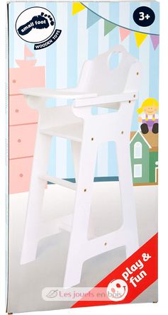 High chair for Dolls White LE2872-4099 Small foot company 3