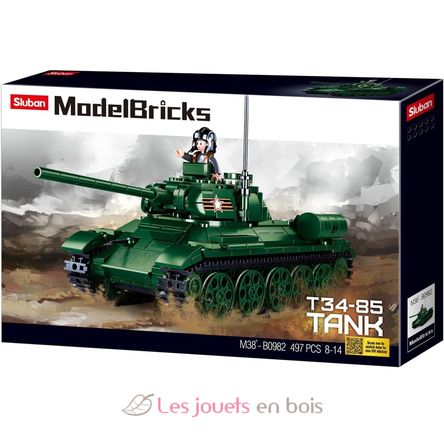 Model Bricks - T34-85 tank SL-M38-B0982 Sluban 3