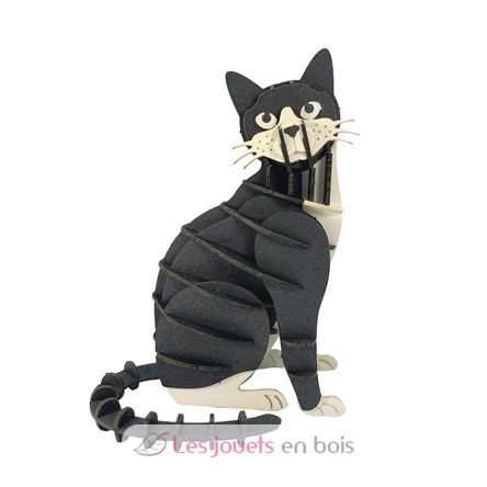 3D Paper model - Black and white cat FRI-11759 Fridolin 1