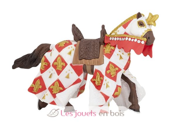 White horse fleur de lys figure PA39789 Papo 1