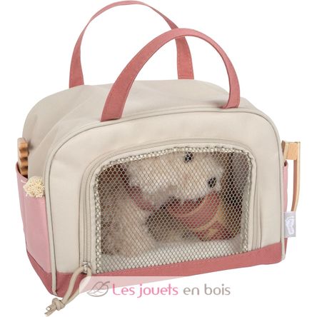 Dog with pink bag and care set LE12838 Small Foot company 4