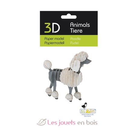 3D Paper model - Poodle FRI-11749 Fridolin 2