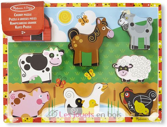 Farm Chunky Puzzle 8 Pieces MD-13723 Melissa & Doug 5