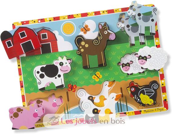 Farm Chunky Puzzle 8 Pieces MD-13723 Melissa & Doug 1