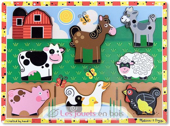 Farm Chunky Puzzle 8 Pieces MD-13723 Melissa & Doug 2