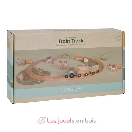 Wooden train set Safari Friends LD7451 Little Dutch 9