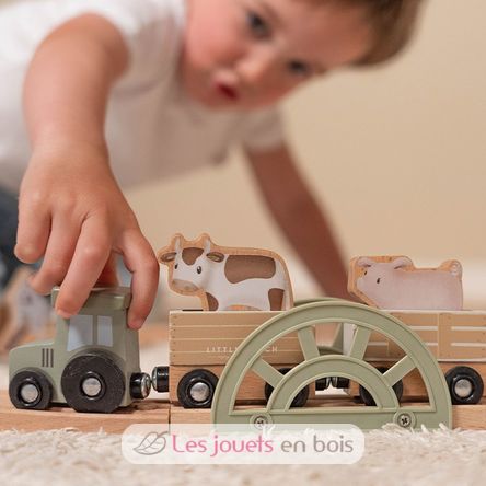 Wooden train set Safari Friends LD7451 Little Dutch 4