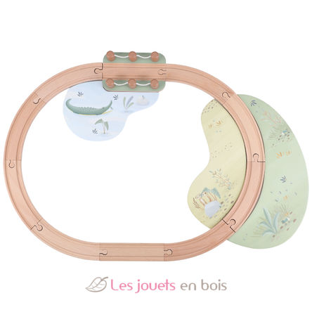Wooden train set Safari Friends LD7451 Little Dutch 2